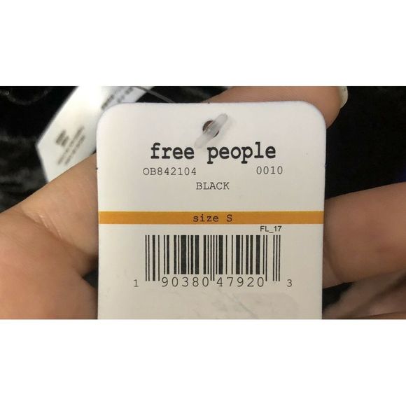 Free People Come Together Velvet Bodycon S Black - Picture 7 of 7